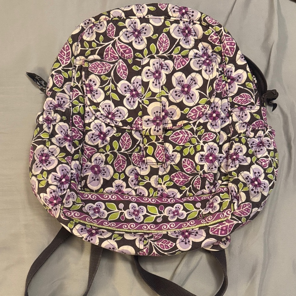 Vera Bradley Purple Floral Backpack